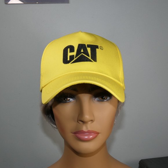 Caterpillar - CAT logo ball cap yellow with black logos - Picture 6 of 7